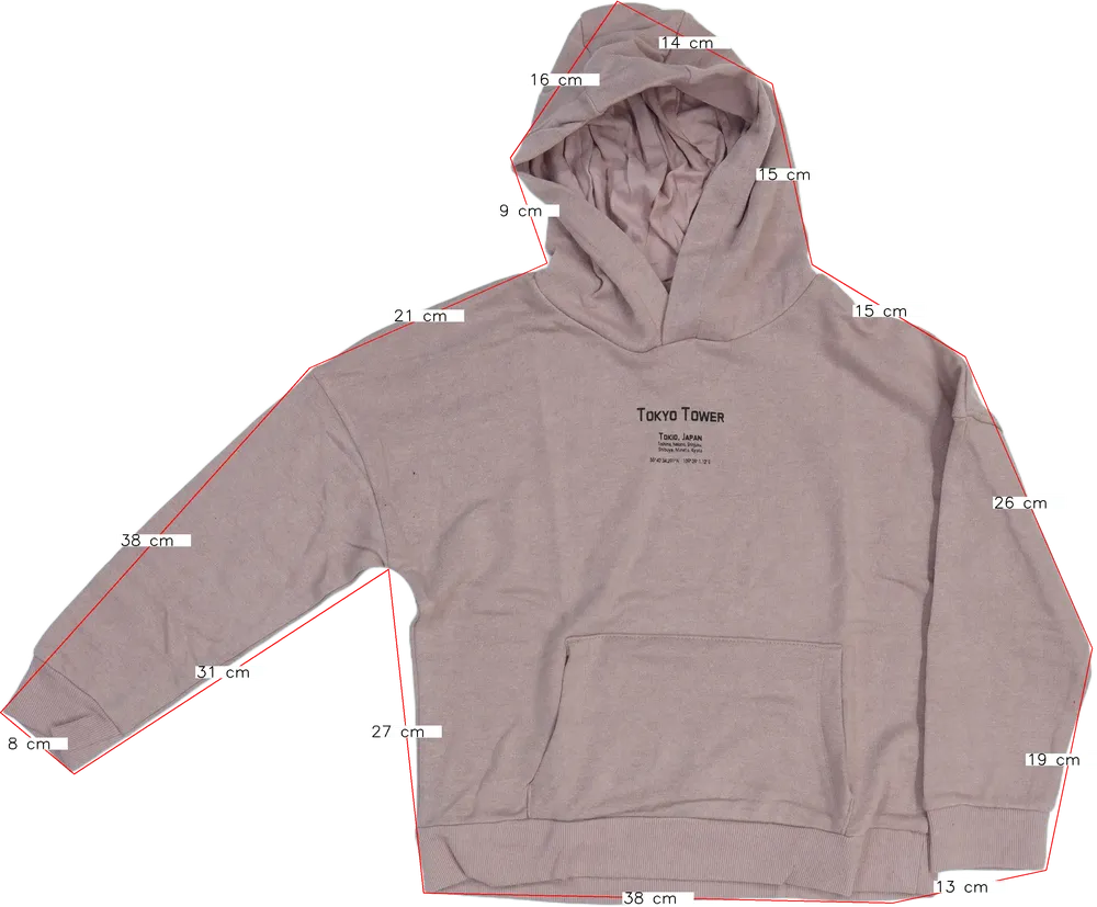 Rózsaszín Lupilu Kapucnis pulóver EU 152 / UK 12 év / US 12 év/L