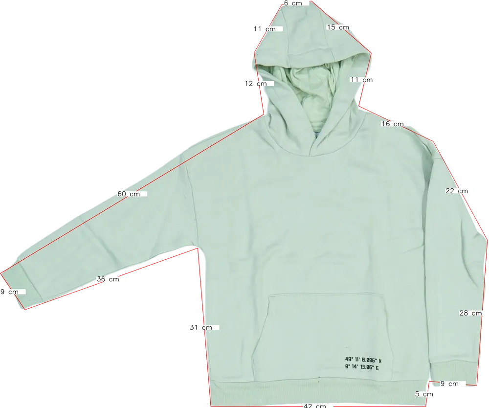 Zöld Lupilu Kapucnis pulóver EU 152 / UK 12 év / US 12 év/L