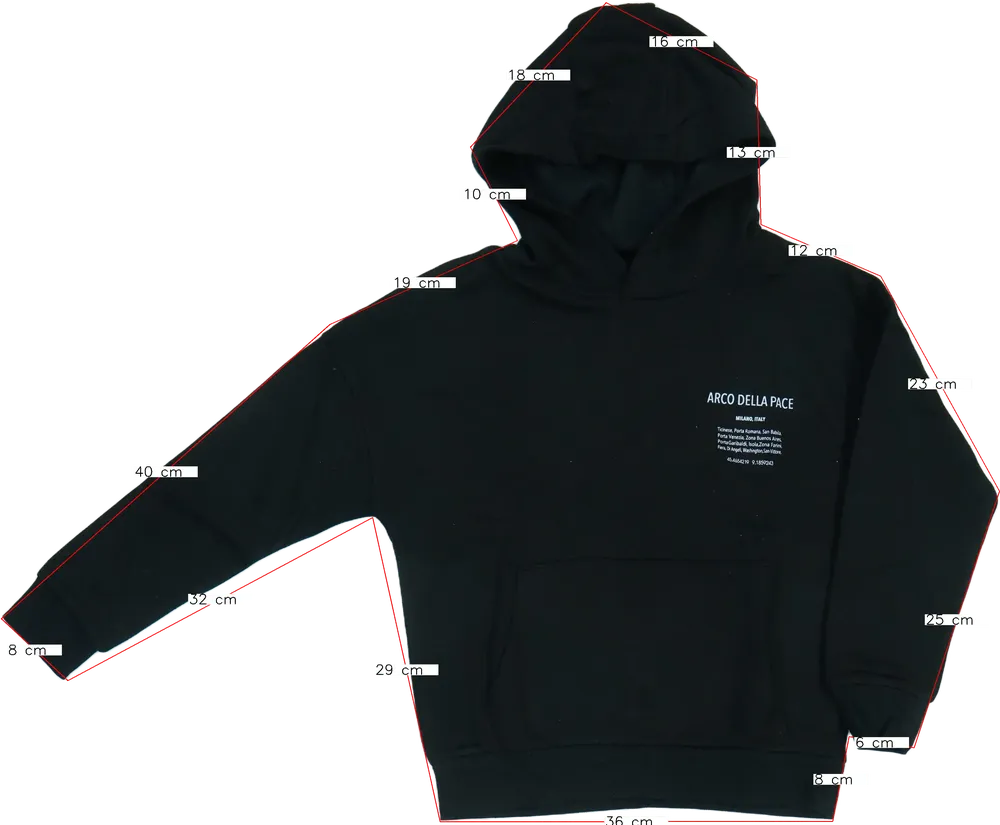 Fekete Lupilu Kapucnis pulóver EU 140 / UK 10 év / US 10 év/L