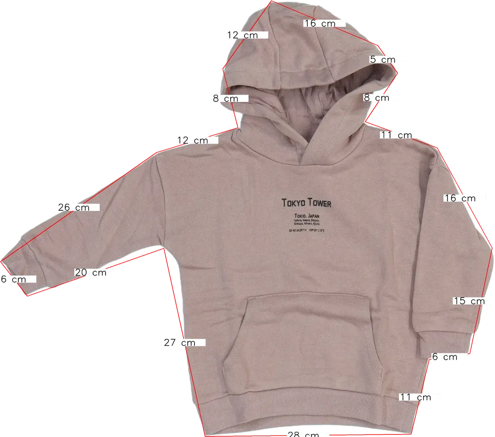 Rózsaszín Lupilu Kapucnis pulóver EU 104 / UK 4 év / US 4T/XS