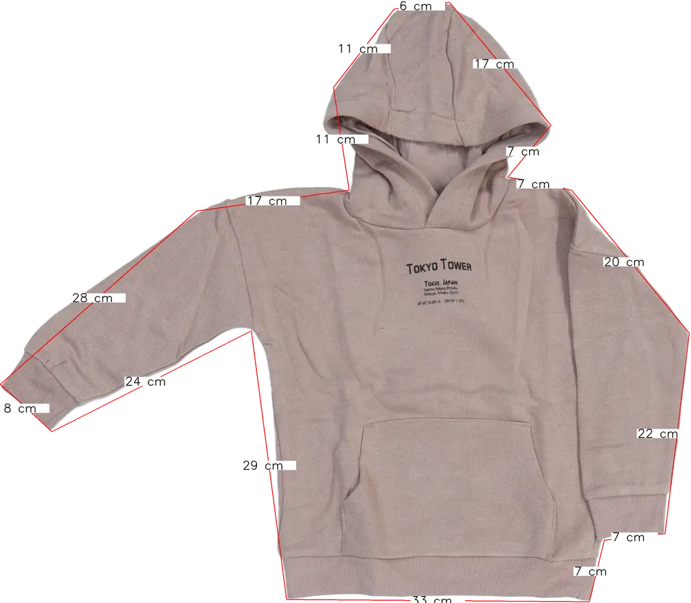 Rózsaszín Lupilu Kapucnis pulóver EU 116 / UK 6 év / US 6 év/S