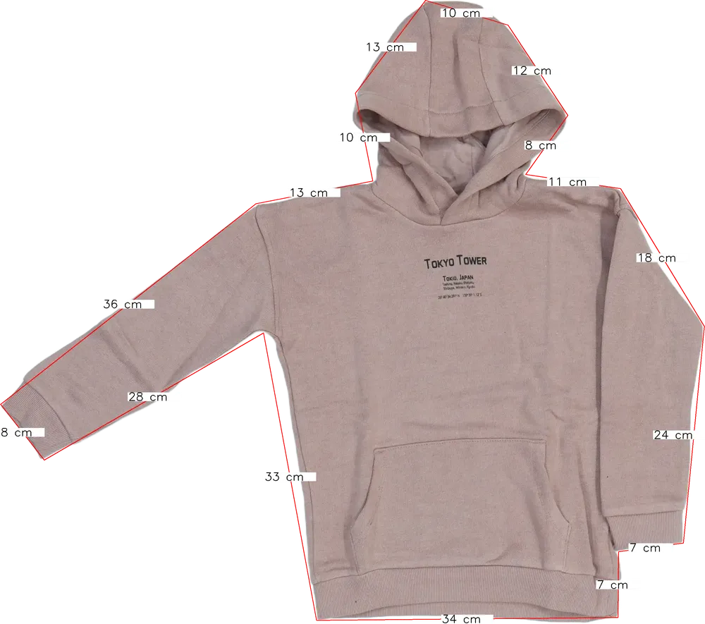 Rózsaszín Lupilu Kapucnis pulóver EU 128 / UK 8 év / US 8 év/M