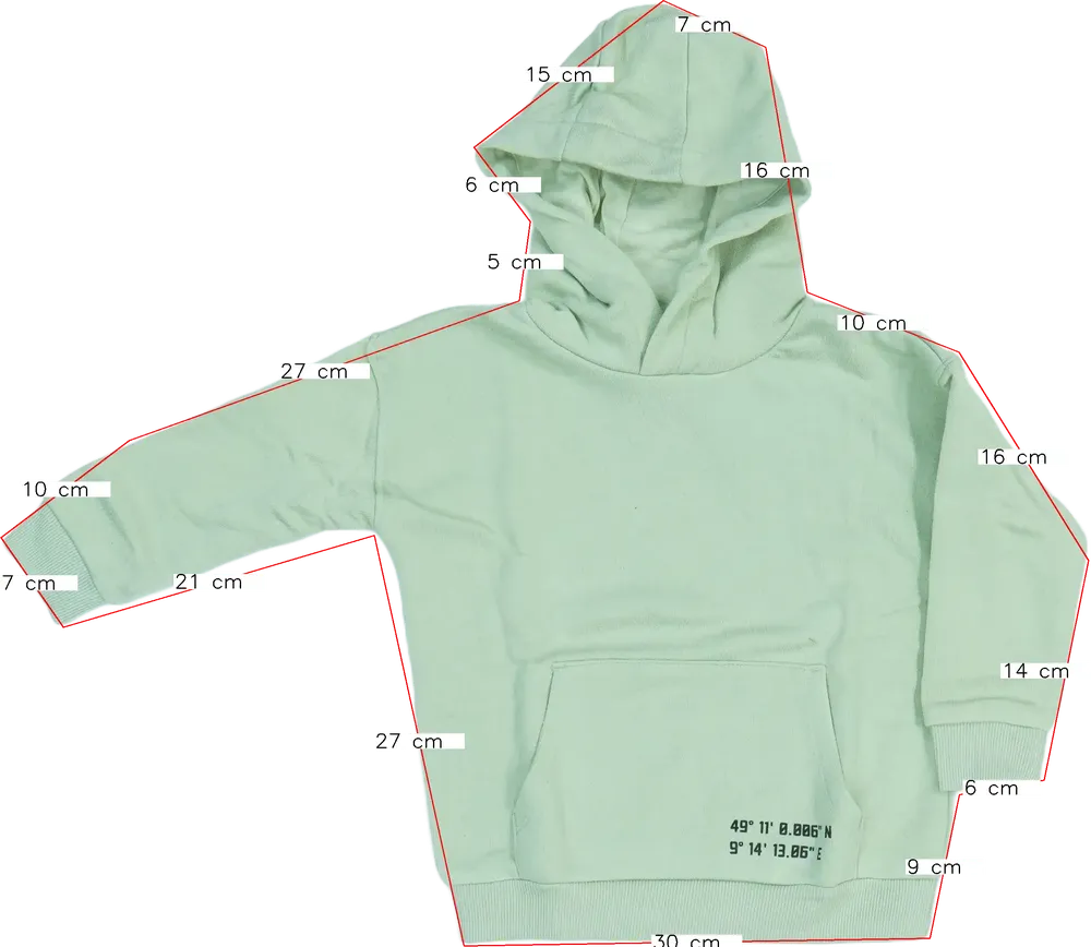 Zöld Lupilu Kapucnis pulóver EU 104 / UK 4 év / US 4T/XS