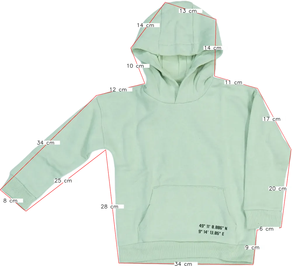 Zöld Lupilu Kapucnis pulóver EU 116 / UK 6 év / US 6 év/S