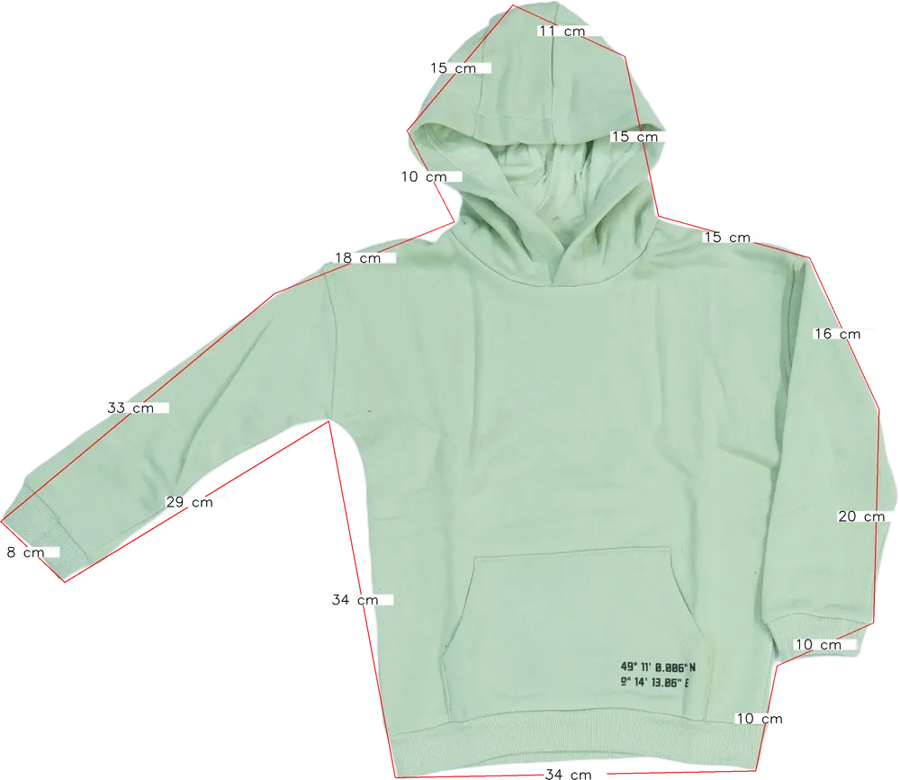 Zöld Lupilu Kapucnis pulóver EU 128 / UK 8 év / US 8 év/M