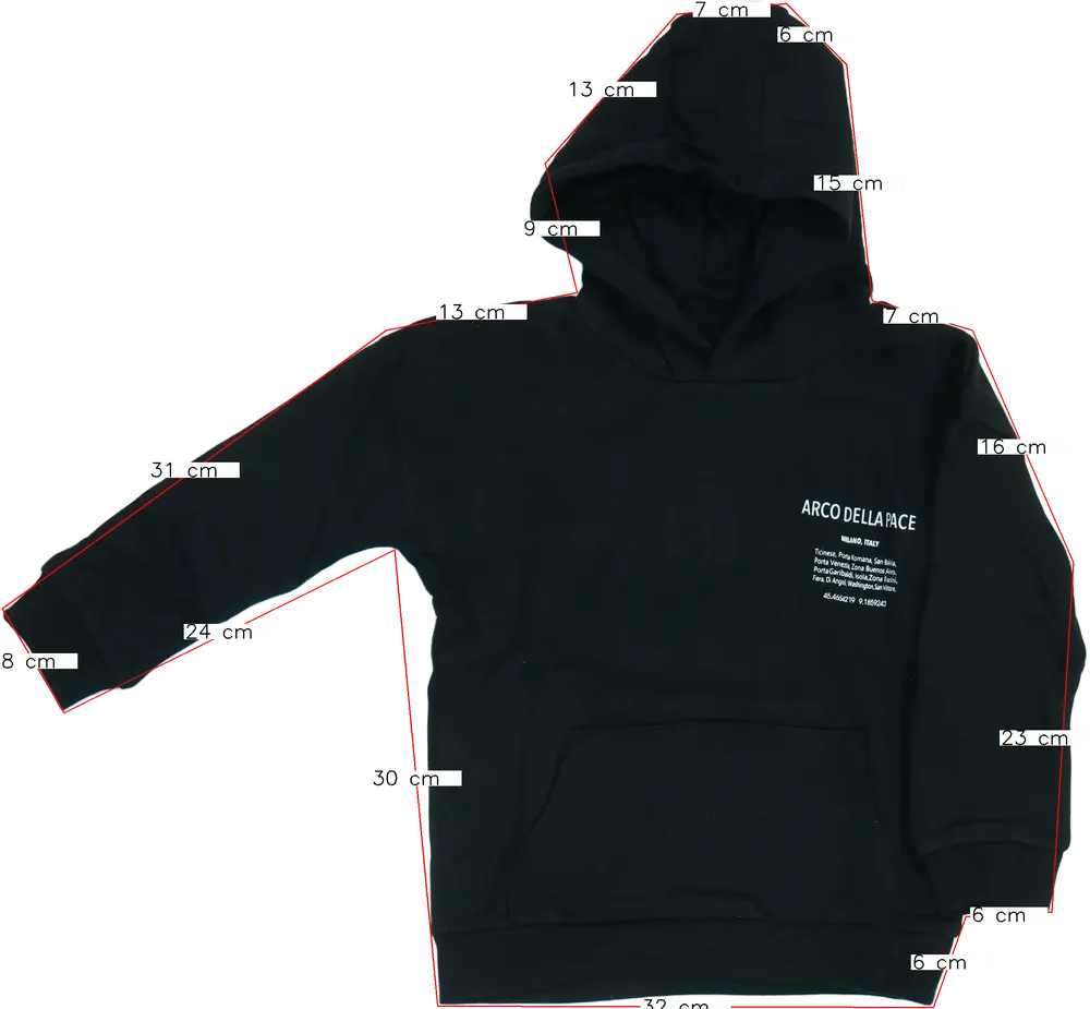 Fekete Lupilu Kapucnis pulóver EU 116 / UK 6 év / US 6 év/S