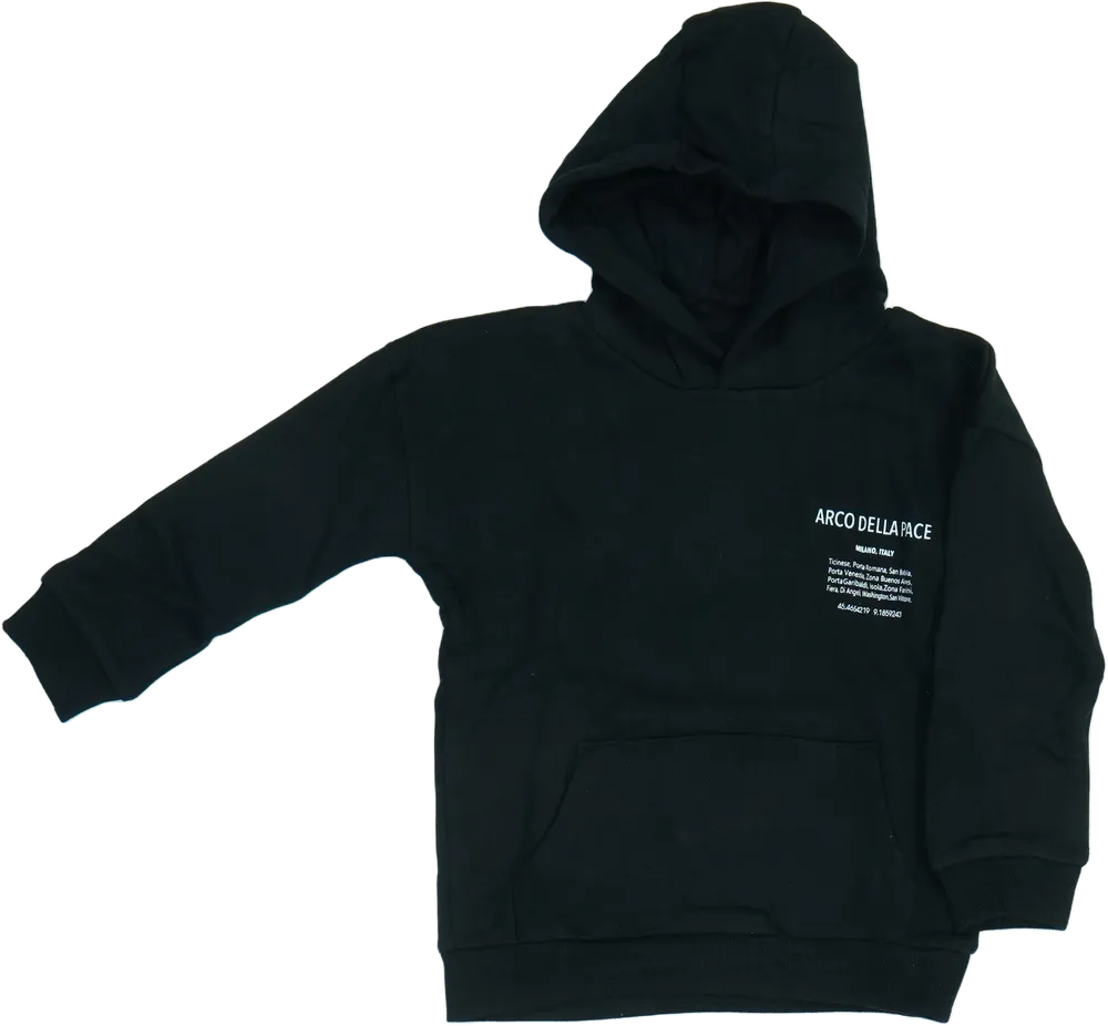 Fekete Lupilu Kapucnis pulóver EU 116 / UK 6 év / US 6 év/S