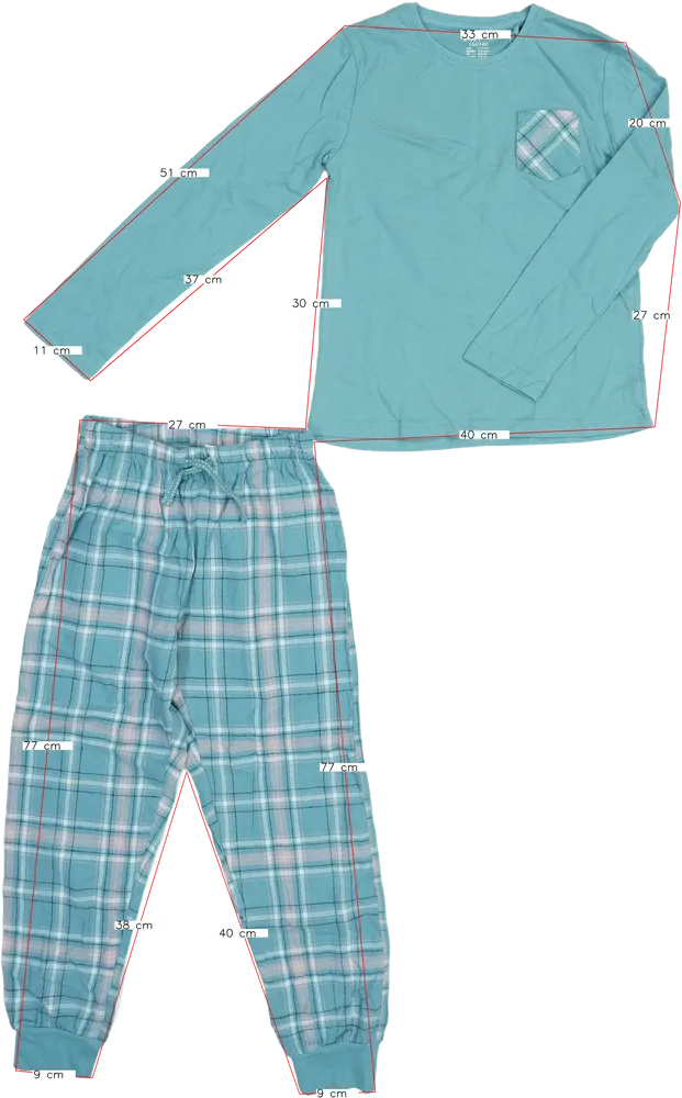 Zöld Lupilu Pizsama EU 140 / UK 10 év / US 10 év/L