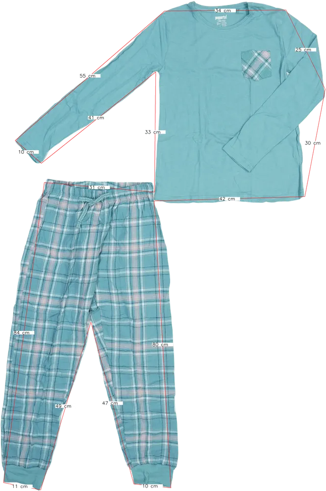 Zöld Lupilu Pizsama EU 152 / UK 12 év / US 12 év/L