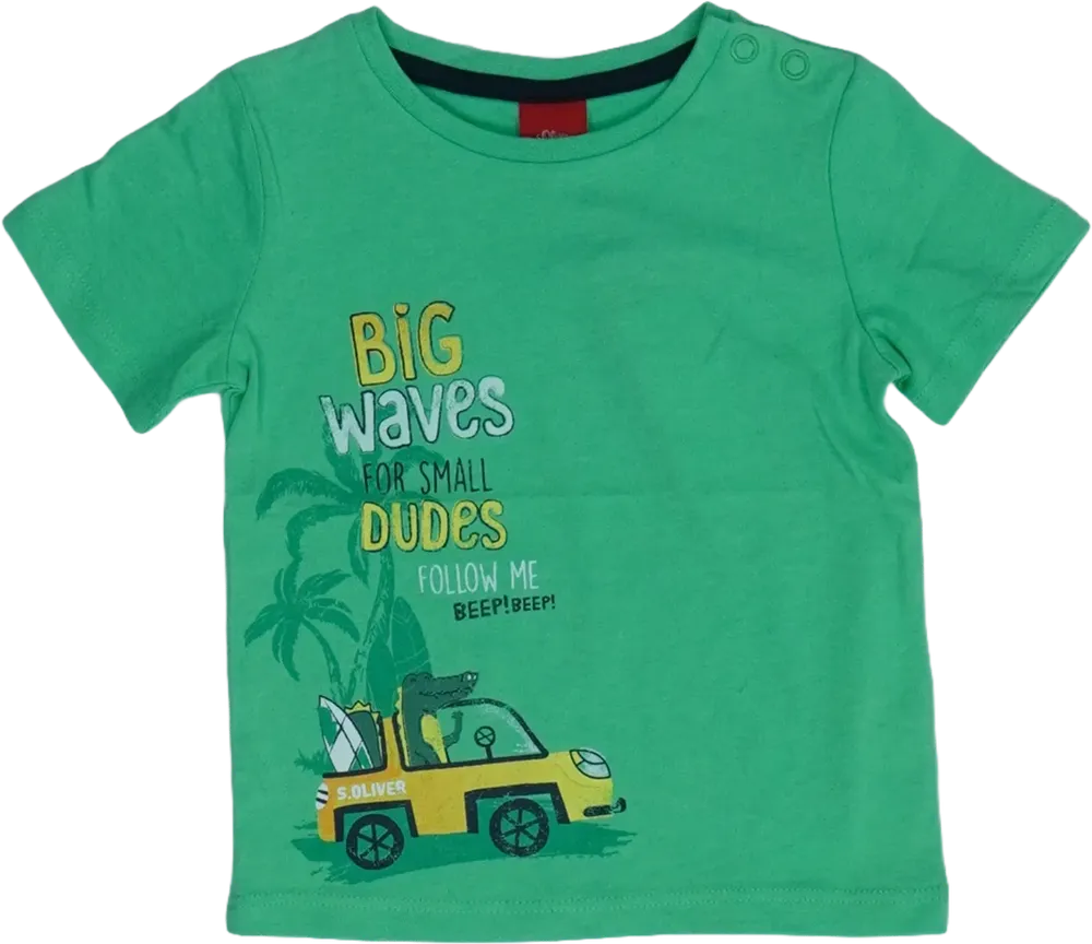 Zöld S.Oliver Póló EU 74 / UK 6-9 hónap / US 6-9 hónap