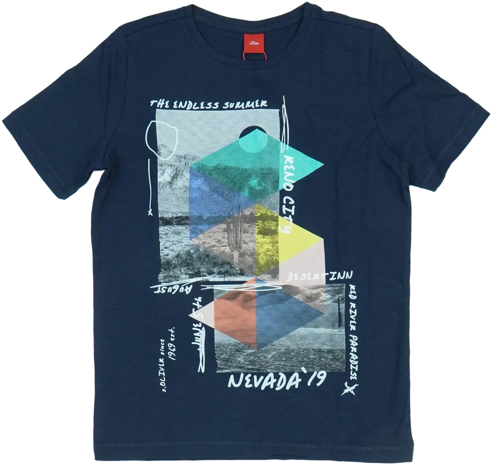 Fekete S.Oliver Póló EU 140 / UK 10 év / US 10 év/L