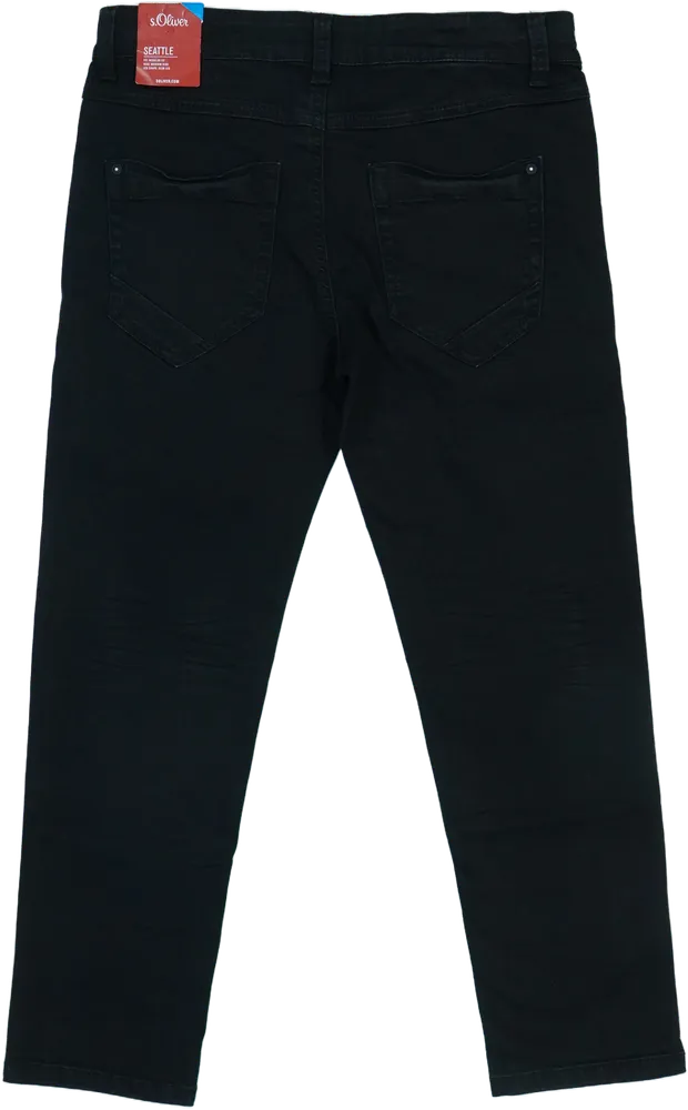 Fekete S.Oliver Farmernadrág EU 140 / UK 10 év / US 10 év/L