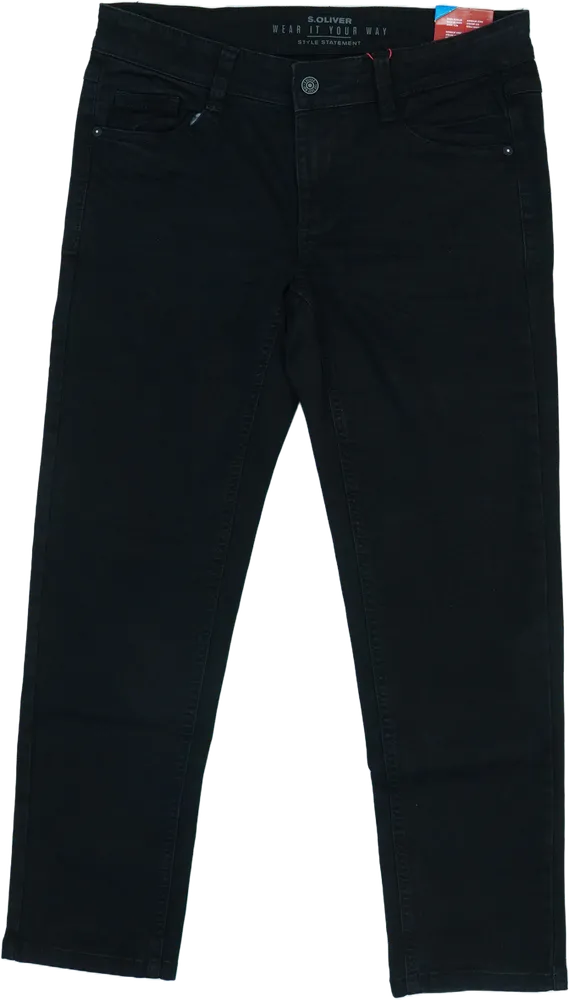 Fekete S.Oliver Farmernadrág EU 140 / UK 10 év / US 10 év/L