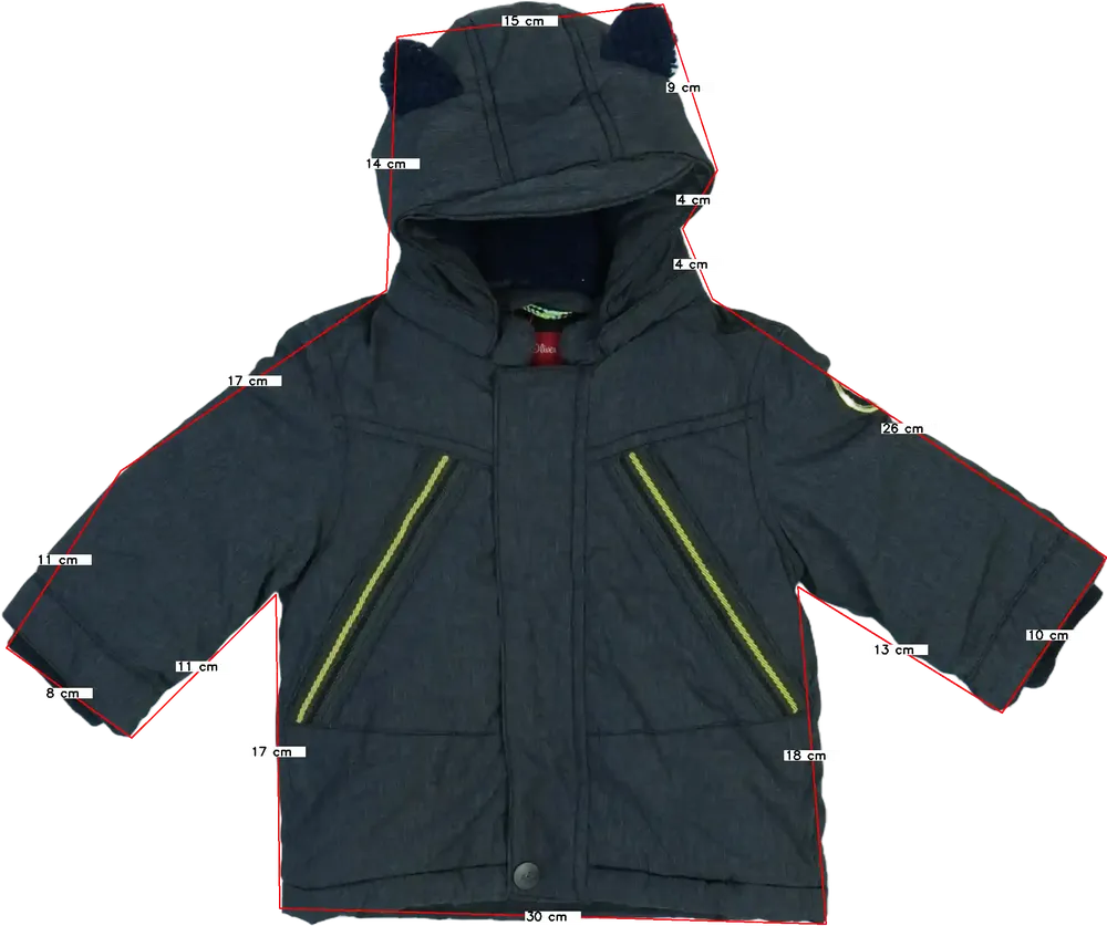 Szürke S.Oliver Télikabát EU 68 / UK 3-6 hónap / US 3-6 hónap