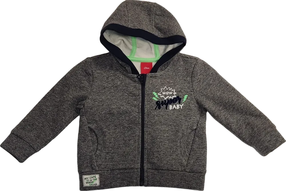 Szürke S.Oliver Kapucnis pulóver EU 62 / UK 0-3 hónap / US 0-3 hónap