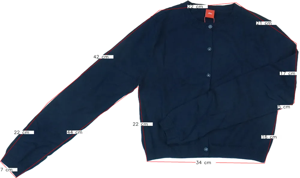 Kék S.Oliver Kardigán EU 176 / UK 16 év / US XL