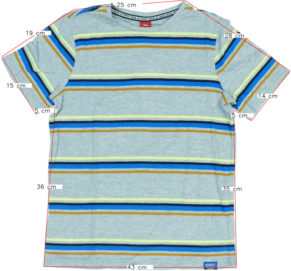 Szürke S.Oliver Póló EU 152 / UK 12 év / US 12 év/L