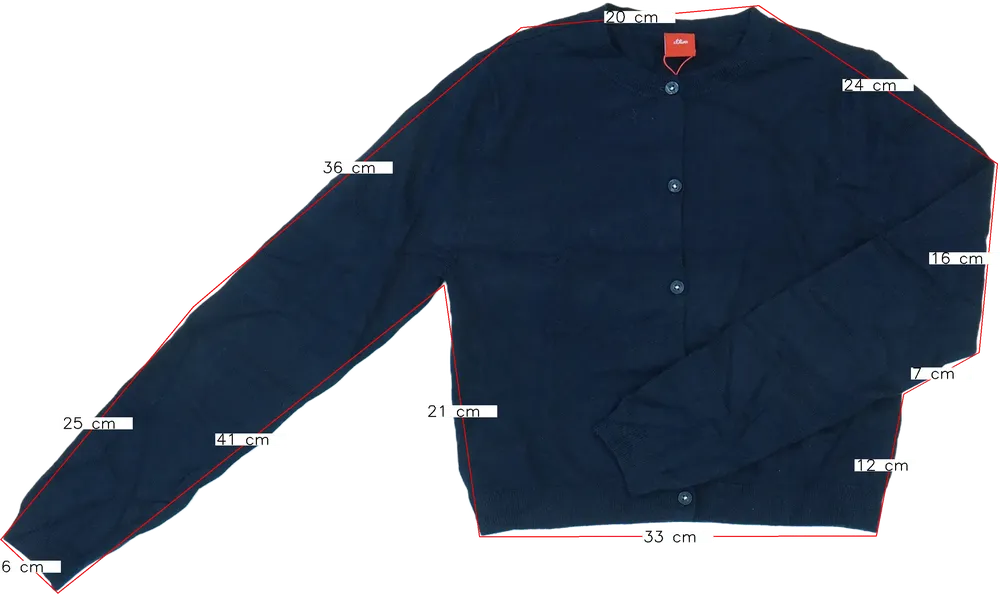 Kék S.Oliver Kardigán EU 164 / UK 14 év / US 14 év/XL