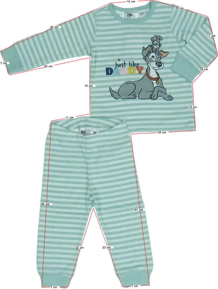 Zöld Disney Pizsama EU 74 / UK 6-9 hónap / US 6-9 hónap