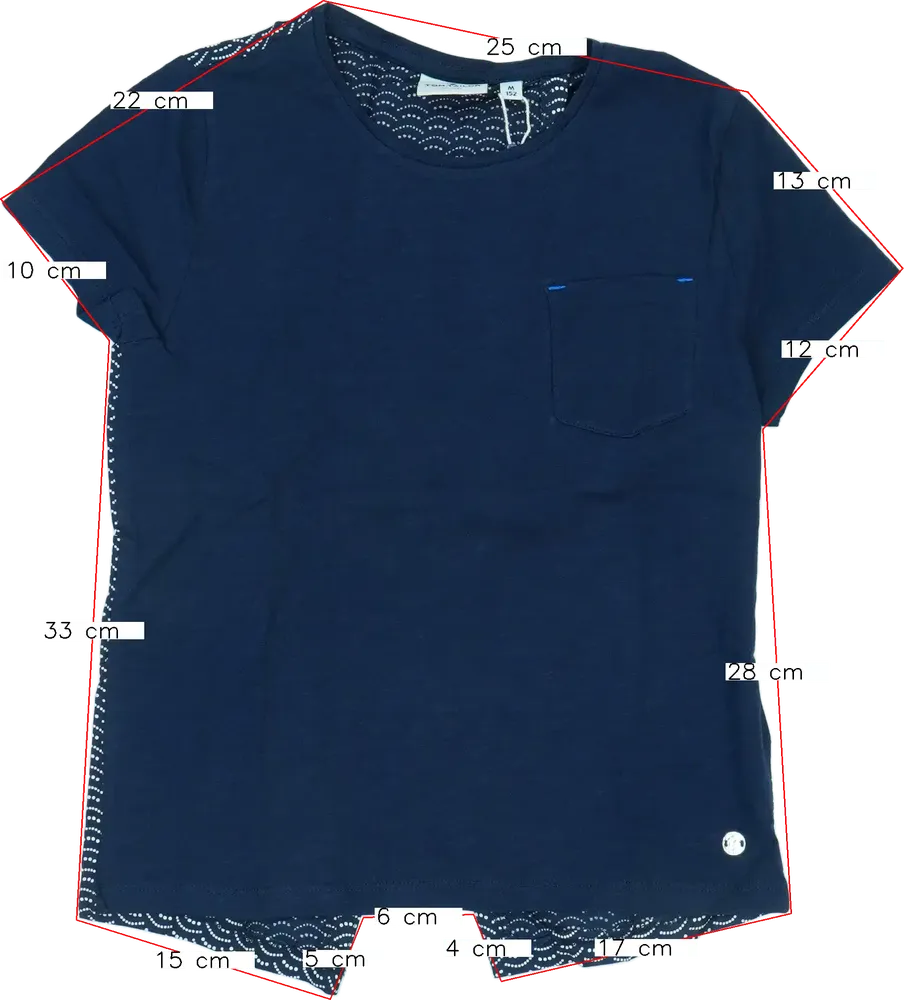 Kék Tom Tailor Póló EU 152 / UK 12 év / US 12 év/L
