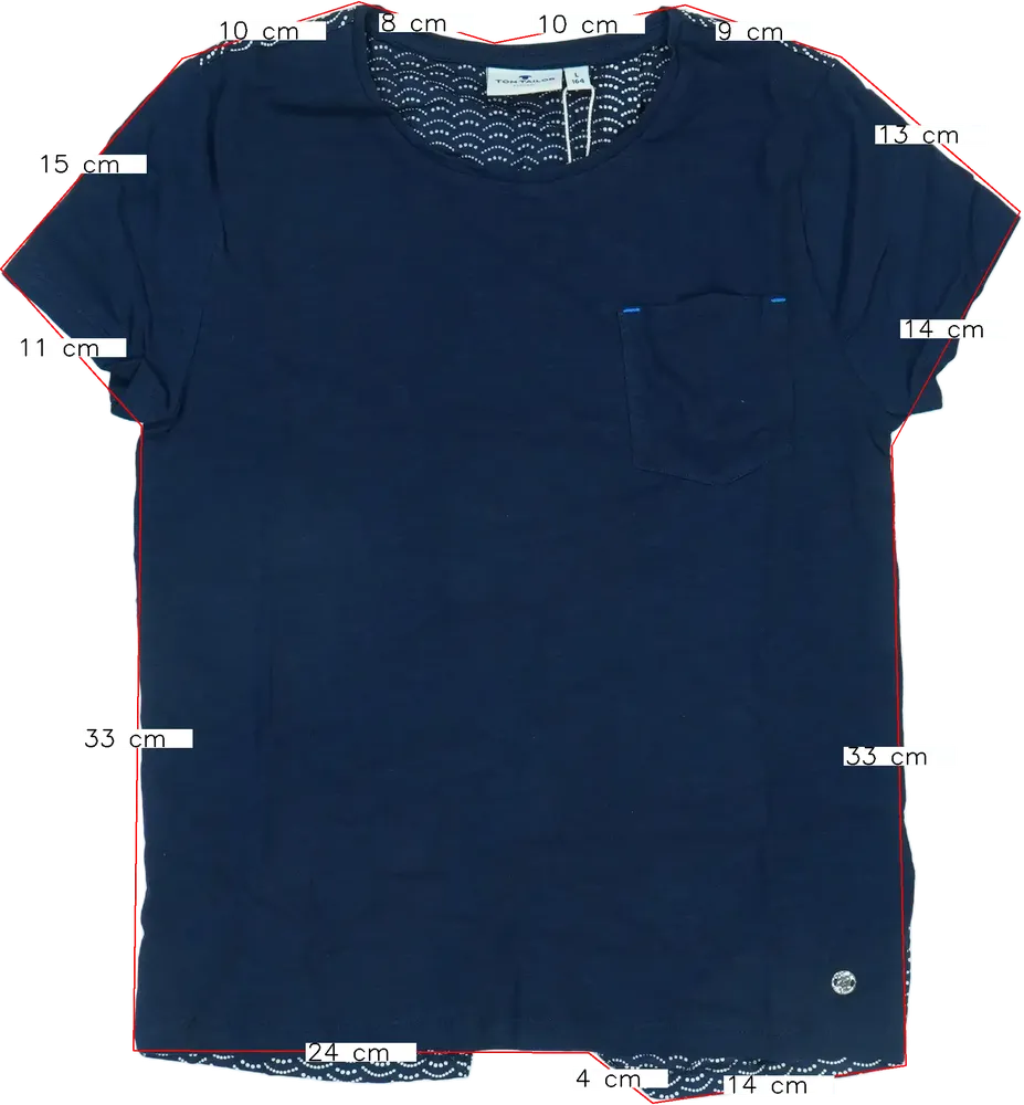 Kék Tom Tailor Póló EU 164 / UK 14 év / US 14 év/XL