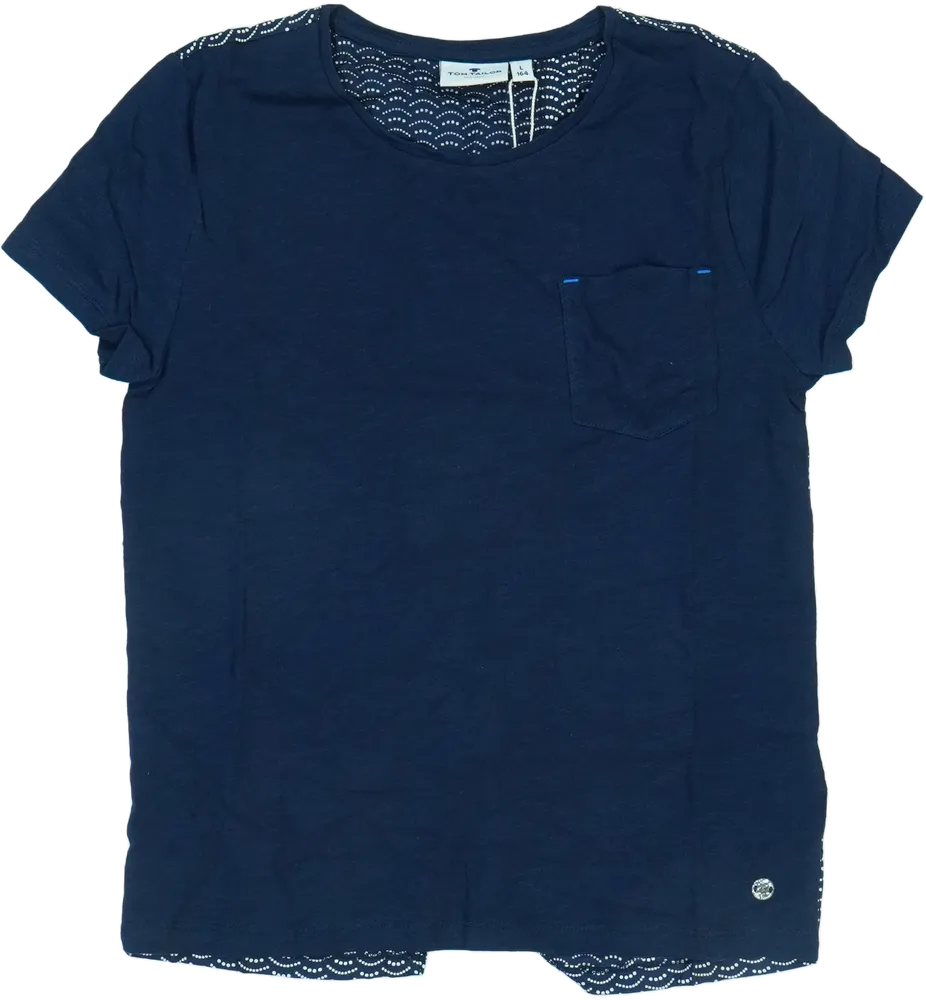 Kék Tom Tailor Póló EU 164 / UK 14 év / US 14 év/XL