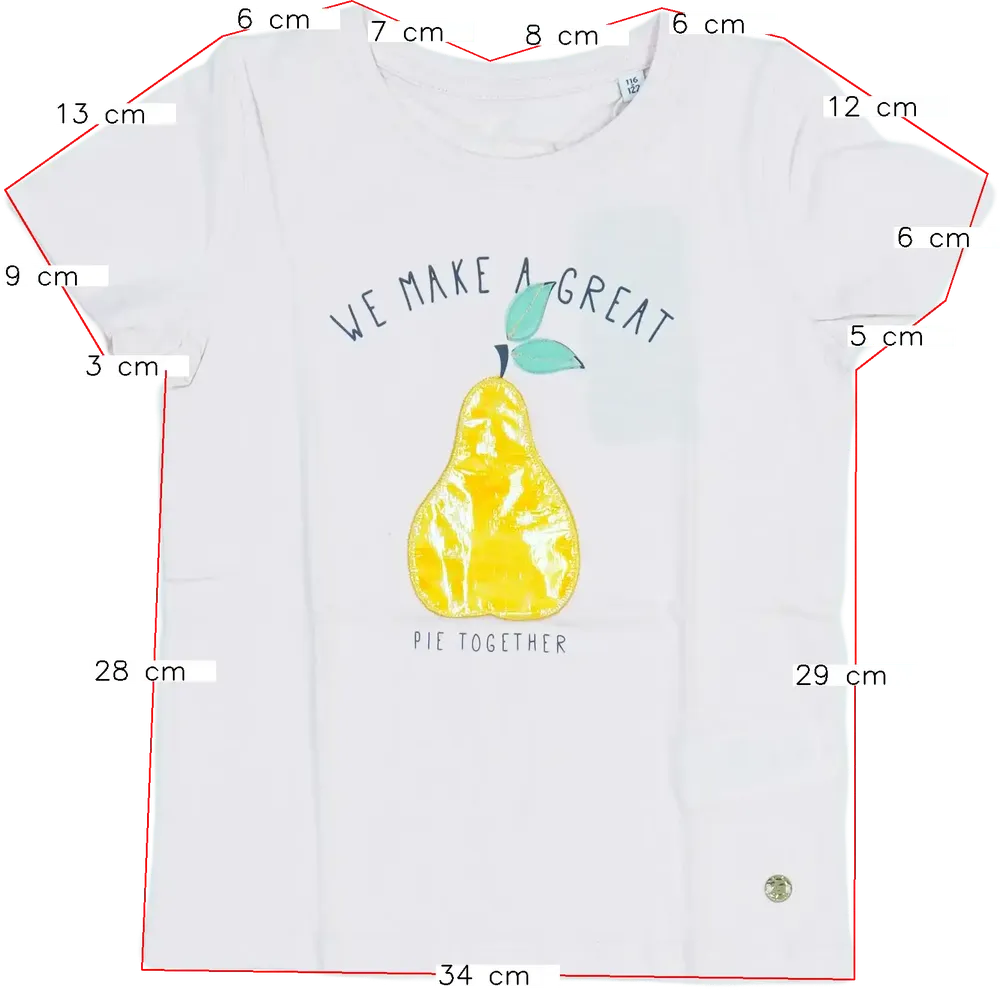 Rózsaszín Tom Tailor Póló EU 122 / UK 7 év / US 7 év/M