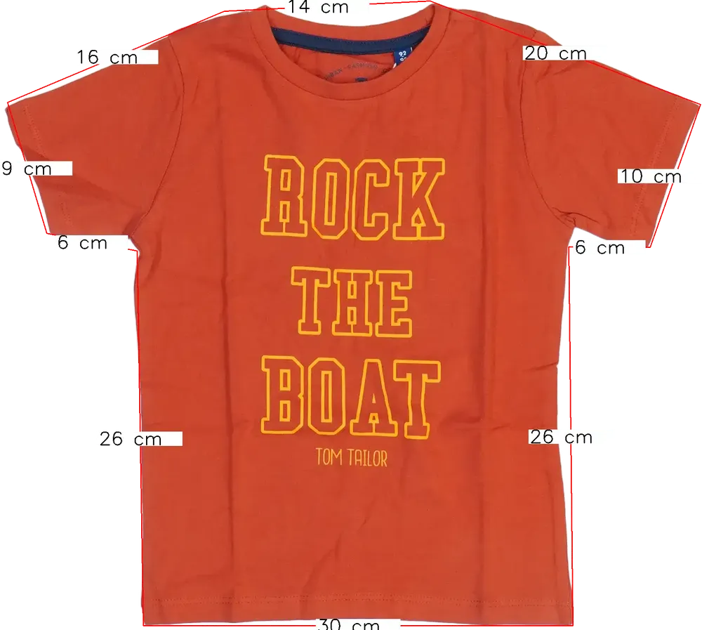 Piros Tom Tailor Póló EU 98 / UK 3 év / US 3T