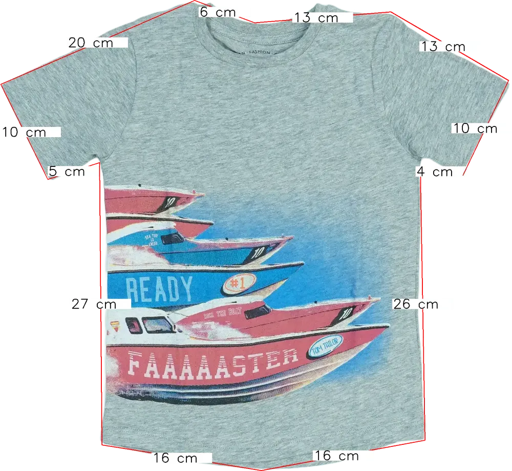 Szürke Tom Tailor Póló EU 98 / UK 3 év / US 3T