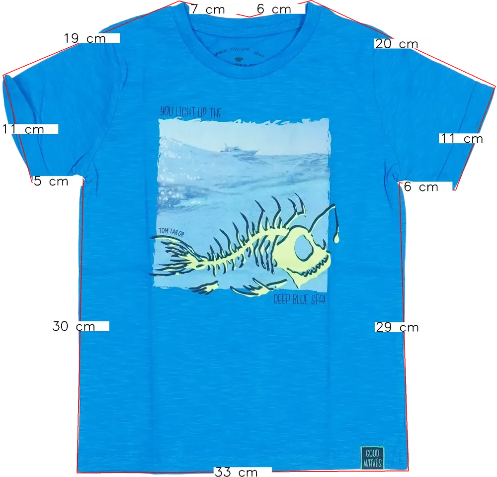 Kék Tom Tailor Póló EU 110 / UK 5 év / US 5 év/XS