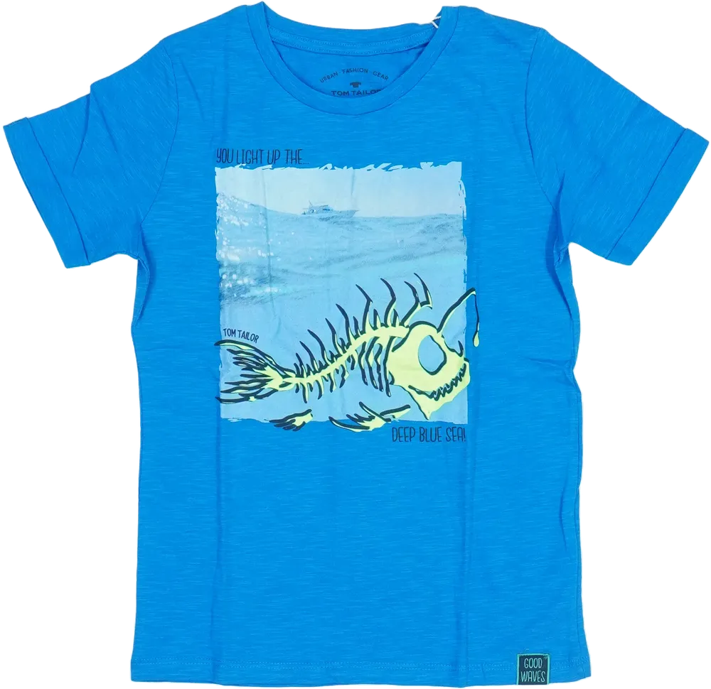Kék Tom Tailor Póló EU 122 / UK 7 év / US 7 év/M