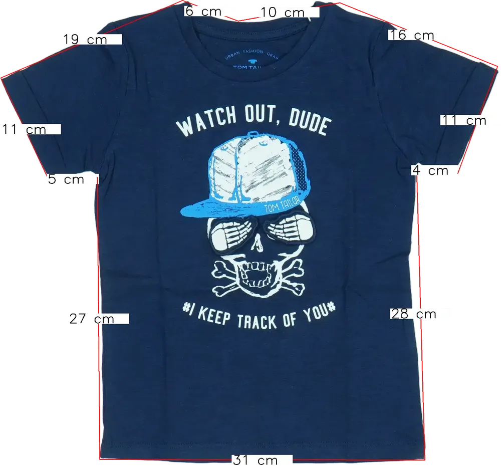 Kék Tom Tailor Póló EU 98 / UK 3 év / US 3T