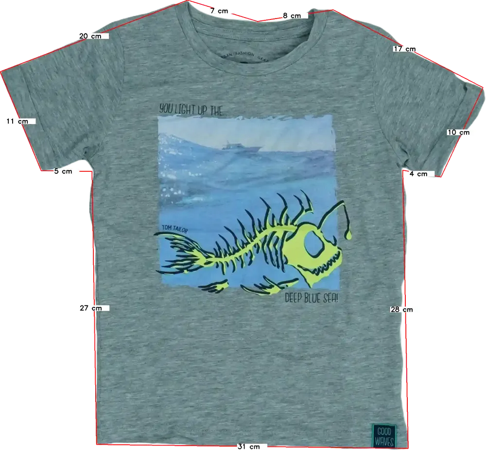 Szürke Tom Tailor Póló EU 98 / UK 3 év / US 3T