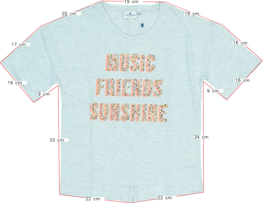 Szürke Tom Tailor Póló EU 164 / UK 14 év / US 14 év/XL