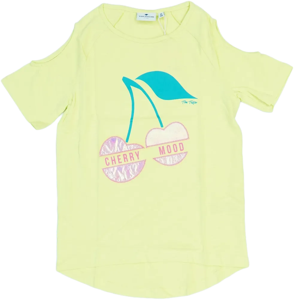 Sárga Tom Tailor Póló EU 152 / UK 12 év / US 12 év/L