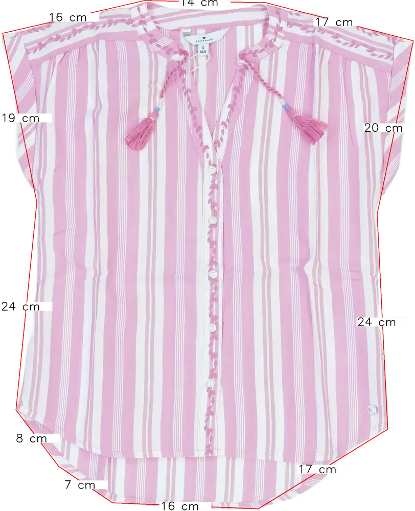 Rózsaszín Tom Tailor Blúz EU 140 / UK 10 év / US 10 év/L
