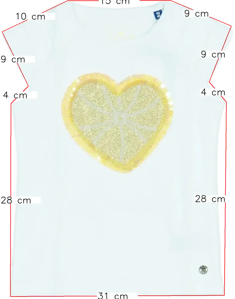 Fehér Tom Tailor Póló EU 98 / UK 3 év / US 3T