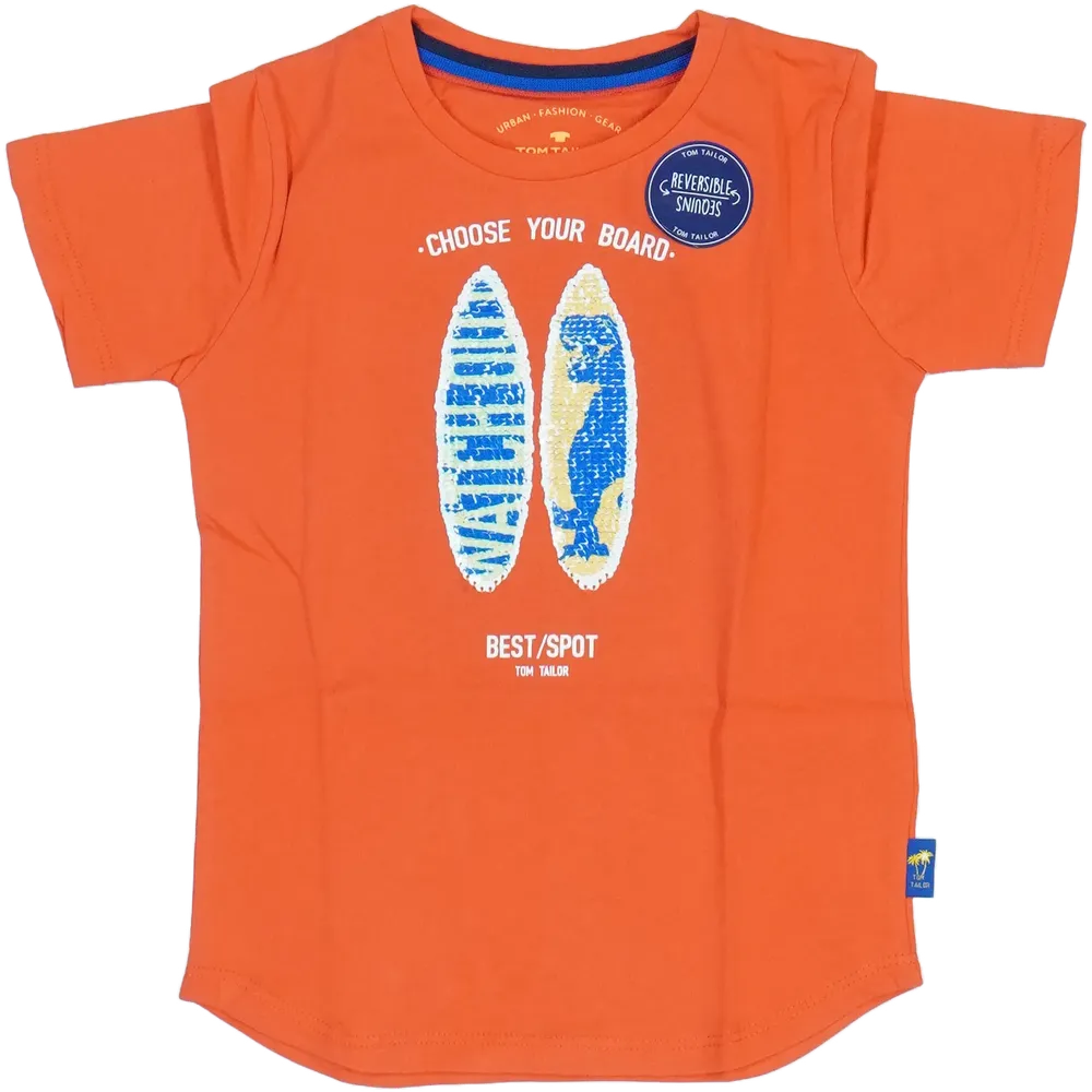 Piros Tom Tailor Póló EU 98 / UK 3 év / US 3T