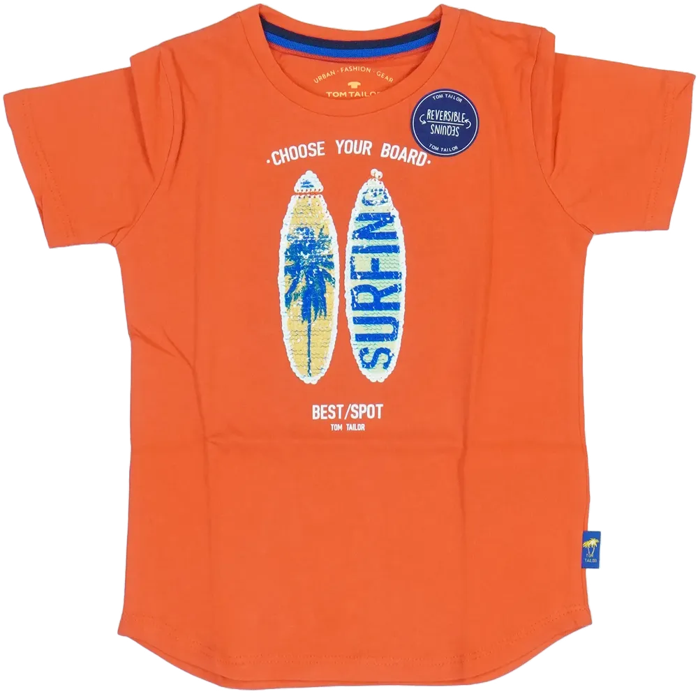 Piros Tom Tailor Póló EU 98 / UK 3 év / US 3T