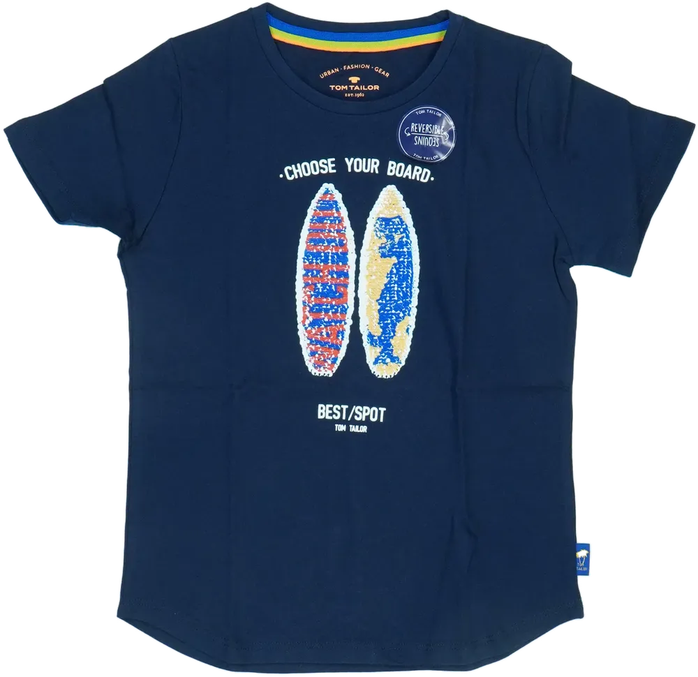 Kék Tom Tailor Póló EU 122 / UK 7 év / US 7 év/M