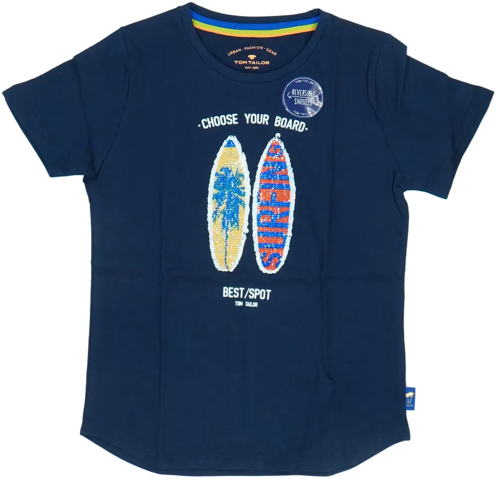 Kék Tom Tailor Póló EU 122 / UK 7 év / US 7 év/M