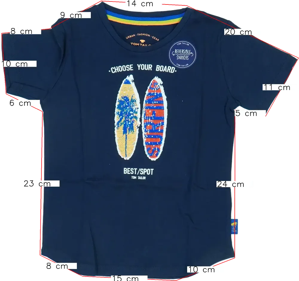 Kék Tom Tailor Póló EU 98 / UK 3 év / US 3T