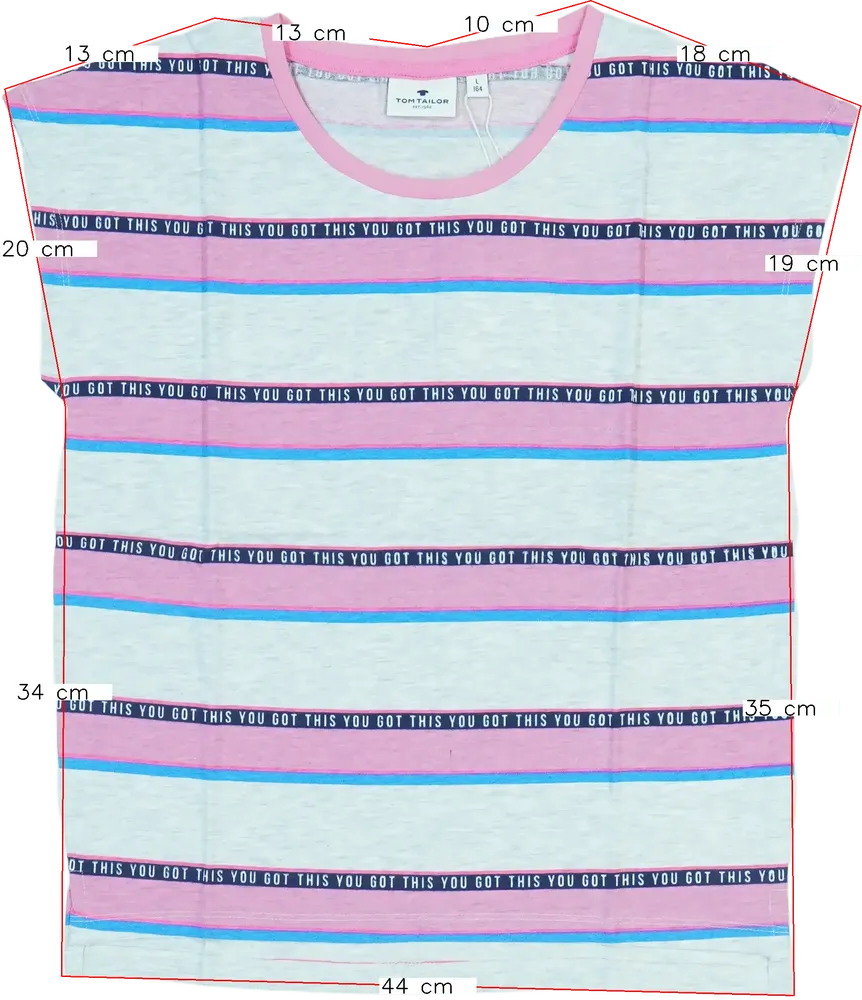 Szürke Tom Tailor Póló EU 164 / UK 14 év / US 14 év/XL