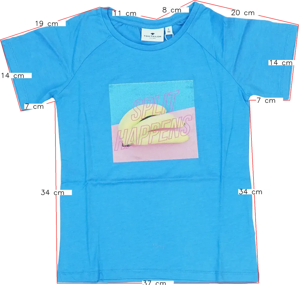 Kék Tom Tailor Póló EU 140 / UK 10 év / US 10 év/L