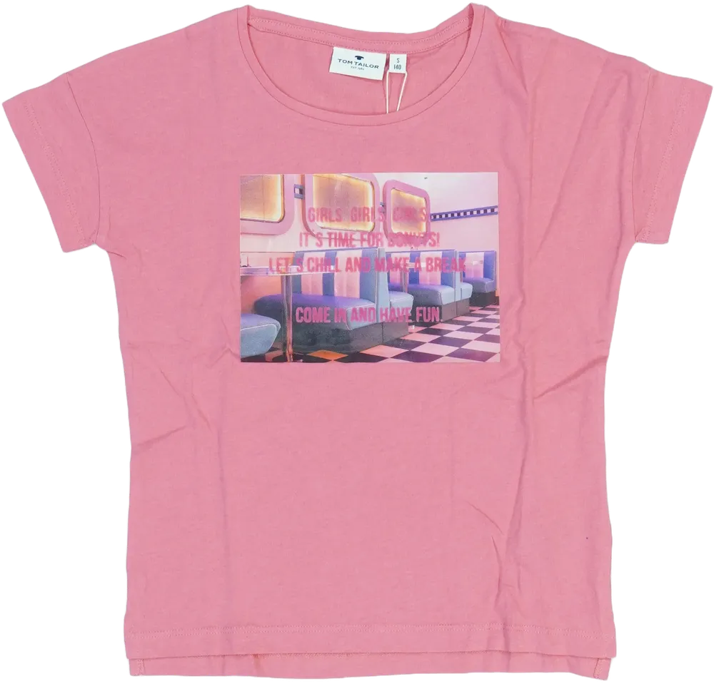 Rózsaszín Tom Tailor Póló EU 140 / UK 10 év / US 10 év/L