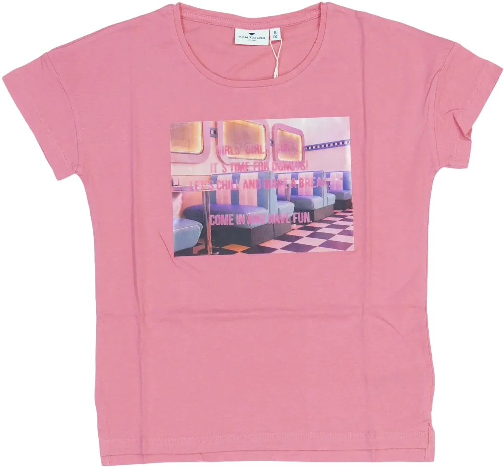 Rózsaszín Tom Tailor Póló EU 152 / UK 12 év / US 12 év/L