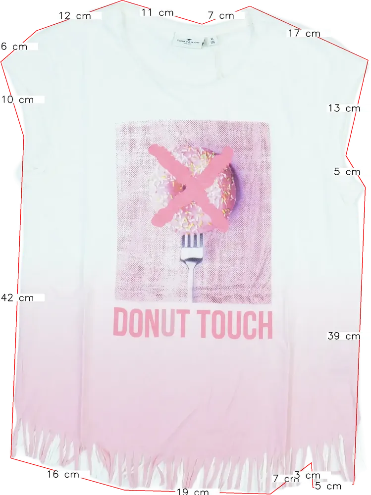 Rózsaszín Tom Tailor Póló EU 176 / UK 16 év / US XL