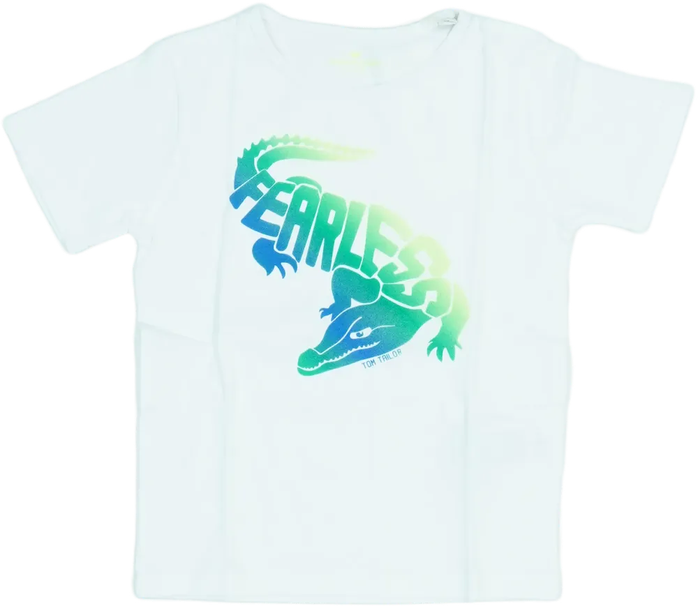 Fehér Tom Tailor Póló EU 98 / UK 3 év / US 3T