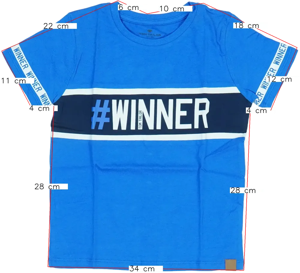 Kék Tom Tailor Póló EU 110 / UK 5 év / US 5 év/XS