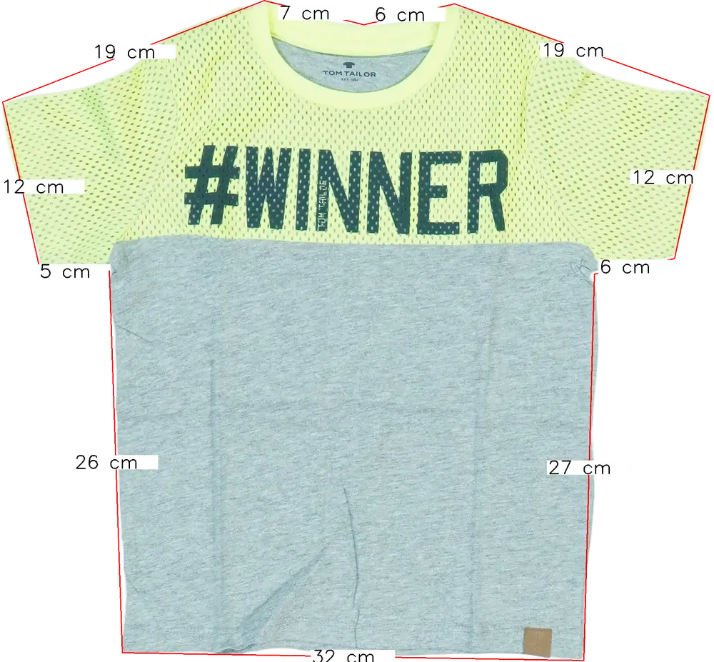 Szürke Tom Tailor Póló EU 110 / UK 5 év / US 5 év/XS